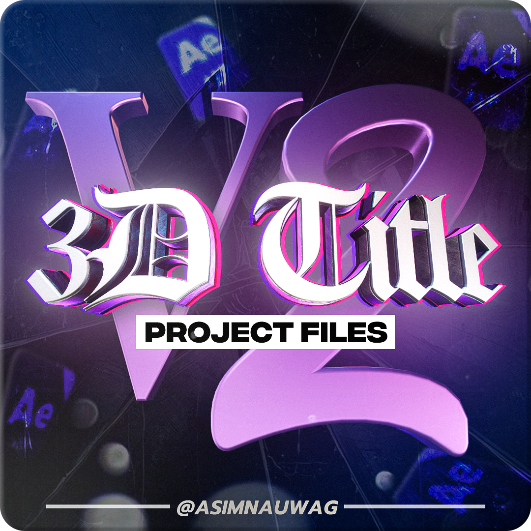 3D Title Pack V2 (Templates)