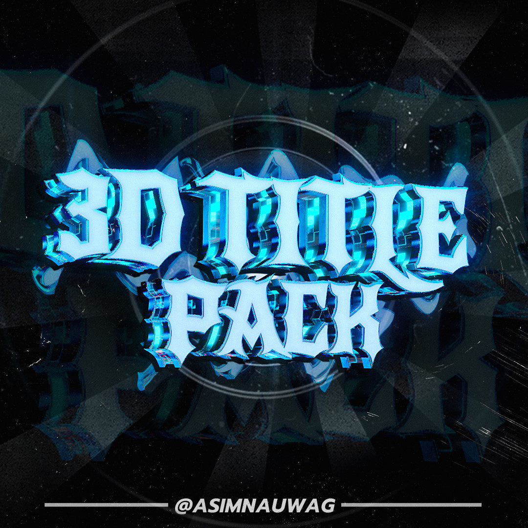3D TITLE PACK (Project Files)