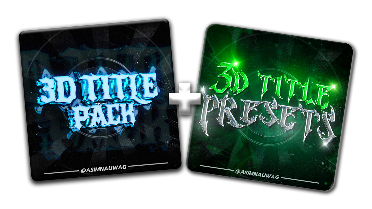 THE ULTIMATE 3D TITLE CARD BUNDLE – Asim Nauwag